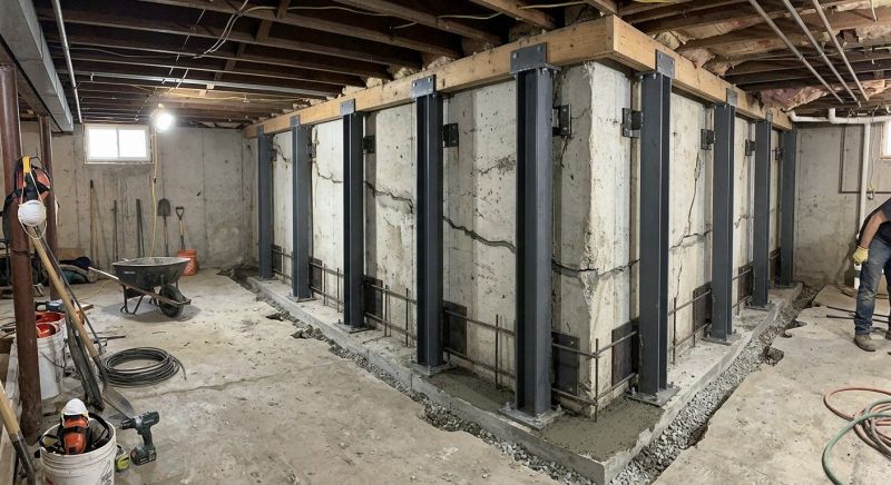 Basement Stabilization in Swansboro, NC