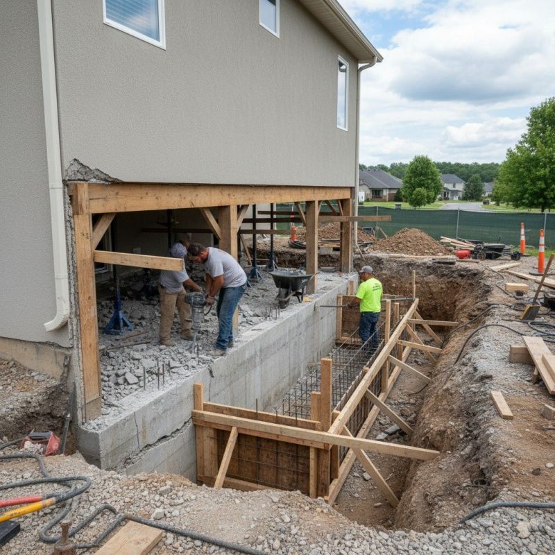 Building Foundation Repair in Hubert, NC