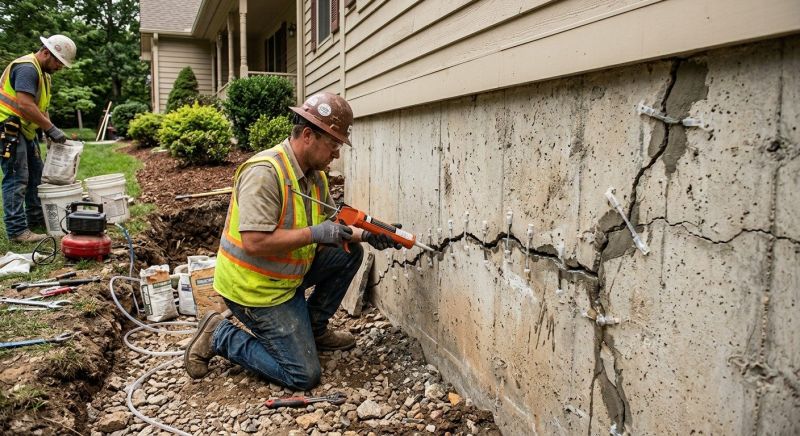 Cracked Foundation Repair in Emerald Isle, NC