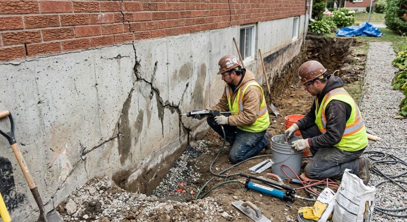 Cracked Foundation Repair in Havelock, NC