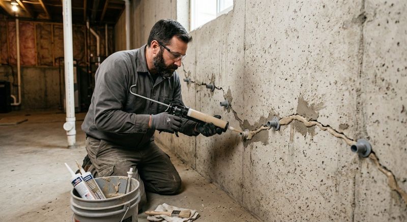 Cracked Foundation Repair in Hubert, NC
