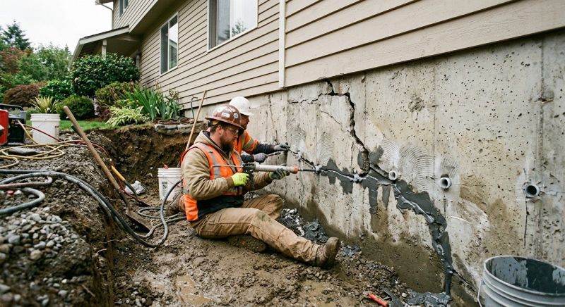 Cracked Foundation Repair in Sneads Ferry, NC