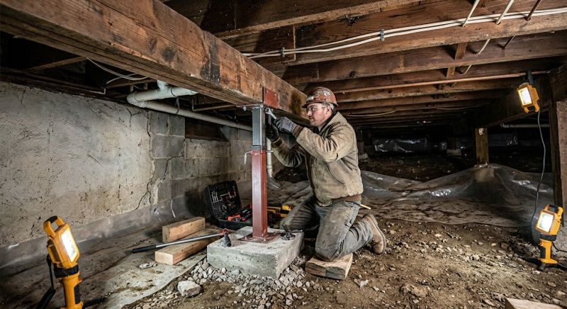 Crawl Space Leveling in Swansboro, NC