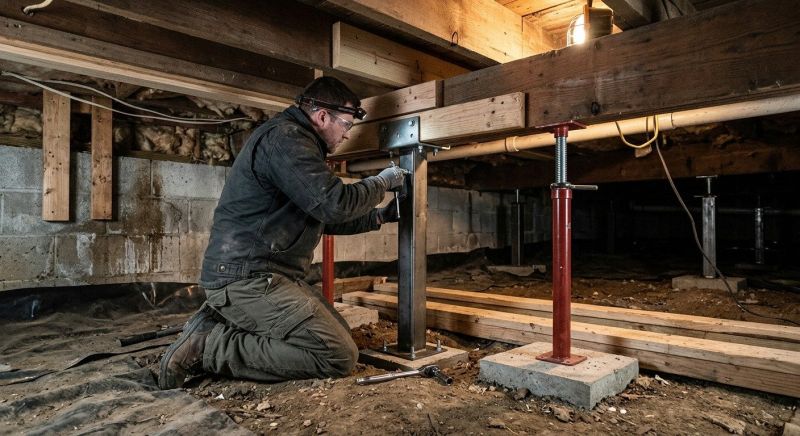 Crawlspace Structural Repair in Swansboro, NC