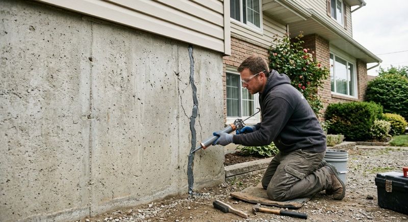 Foundation Crack Sealing in Swansboro, NC