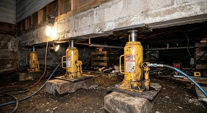 Foundation Jacking in Onslow County, NC