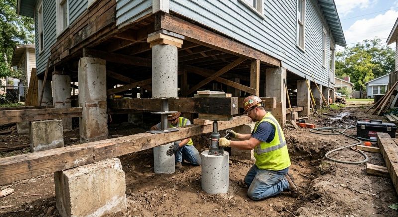Foundation Pier Repair in Swansboro, NC
