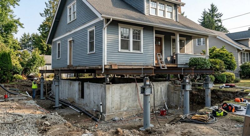 Foundation Raising in Hubert, NC
