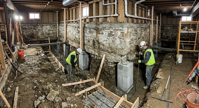 Foundation Underpinning in Swansboro, NC