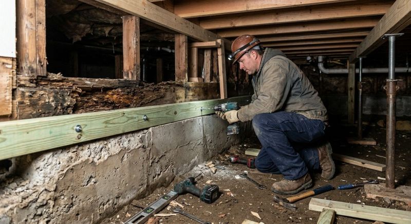 Sinking Foundation Repair in Atlantic Beach, NC