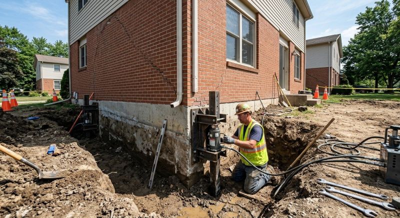 Sinking Foundation Repair in Swansboro, NC