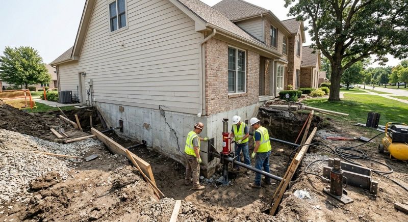 Sinking Foundation Repair in Maysville, NC