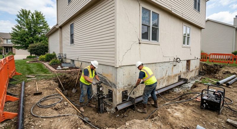 Sinking Foundation Repair in Onslow County, NC