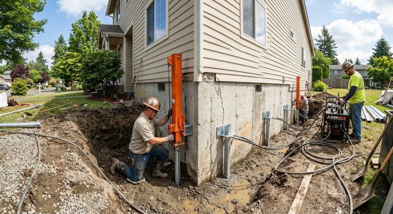 Sinking Foundation Repair in Onslow County, NC