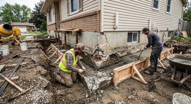 Slab Foundation Repair in Swansboro, NC