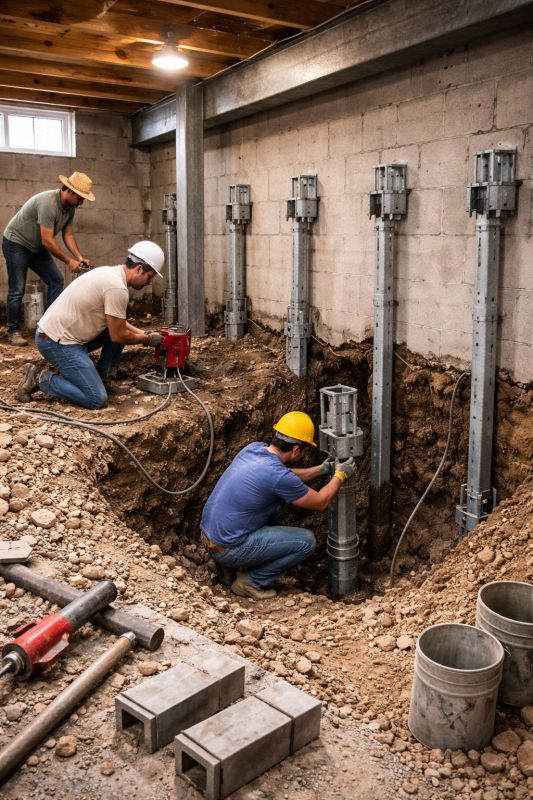 Structural Underpinning in Swansboro, NC
