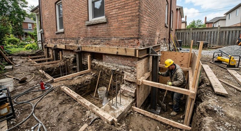 Structural Underpinning in Swansboro, NC